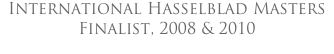 International Hasselblad Masters Finalist, 2008